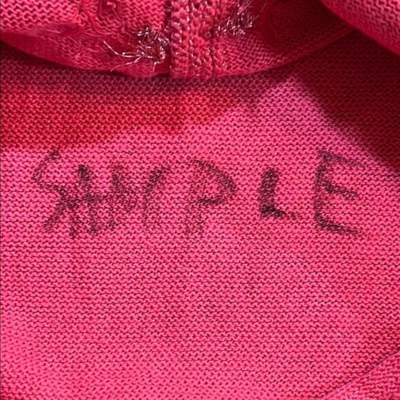 NWT Vtg Michael Simon Sweater M Ringmaster Rare Sample Sequin Beaded Pink Boho - Picture 8 of 9